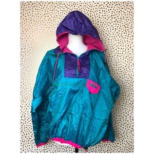 Vintage Columbia Pullover Retro Pink 90’s mint